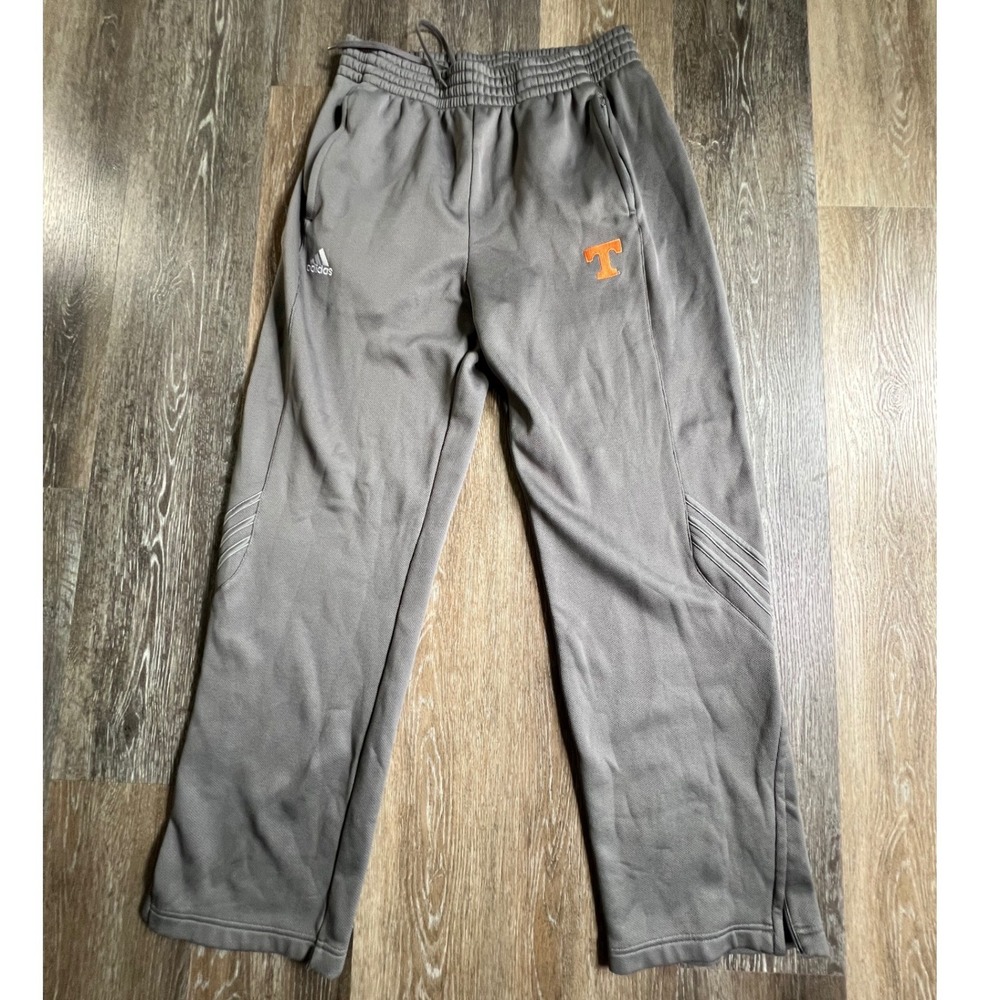 Adidas Sweatpants Mens Large Gray Tennessee Volunteers ClimaWarm Joggers 4202